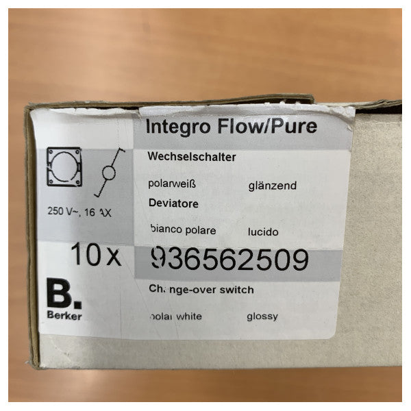 Berker Integro Marine Switch 936562509 - 500W tryckknapp för yacht & båt 