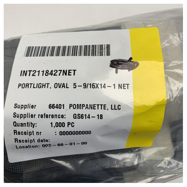 Écran de vol pour hublot ovale Bomar Molded Flagship Series 614 Noir - GS614-18 