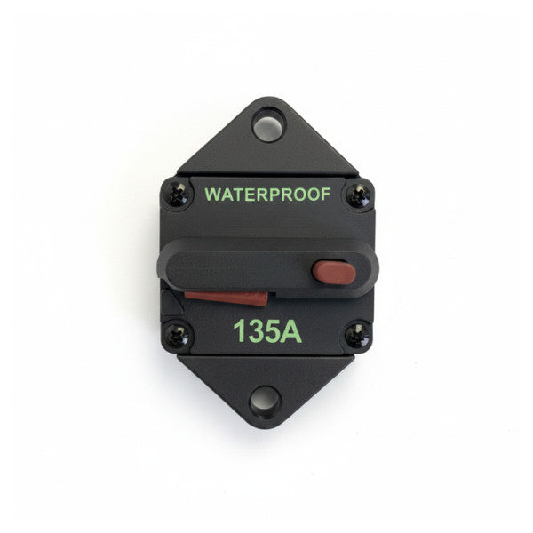 Interruttore automatico marino impermeabile 135A 12V/24V CC con ripristino a pulsante - 2100962 