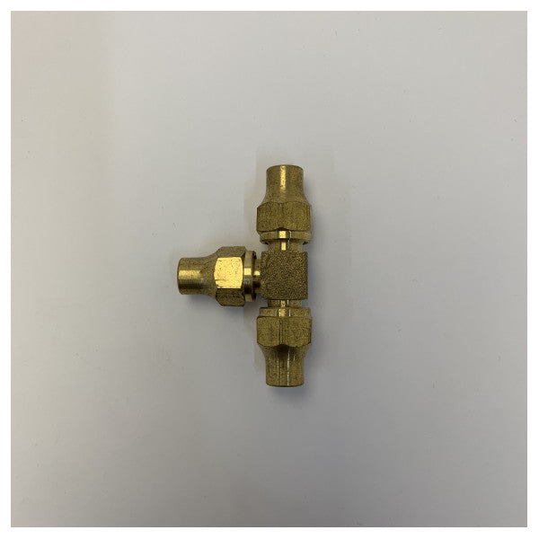 Tê de Flange em Latão 5/16 polegada T-KOS 19c para AVAC Marítimo e Canalização - 03-2352 