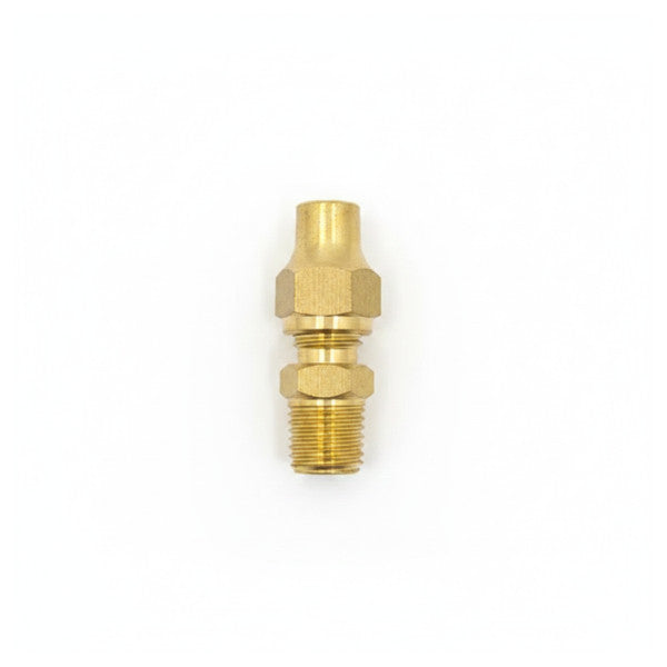 Marine Brass Flare Adapter Fitting - 5/16inch to 1/4in Male Flare - 03-2709 