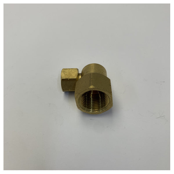 5090 Female POL x 3/8inc venstregevind propangasrørfitting - 543116M 