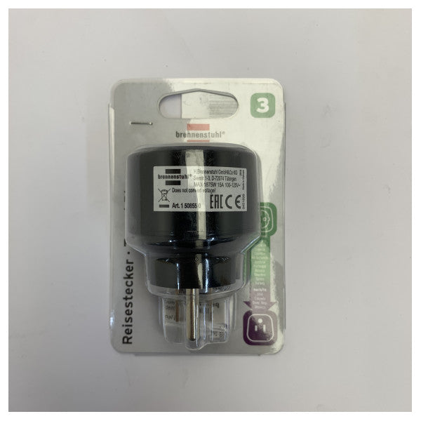 Adattatore da viaggio EU a USA - 95308 / 1 50855 0 - Convertitore da spina europea a spina USA 