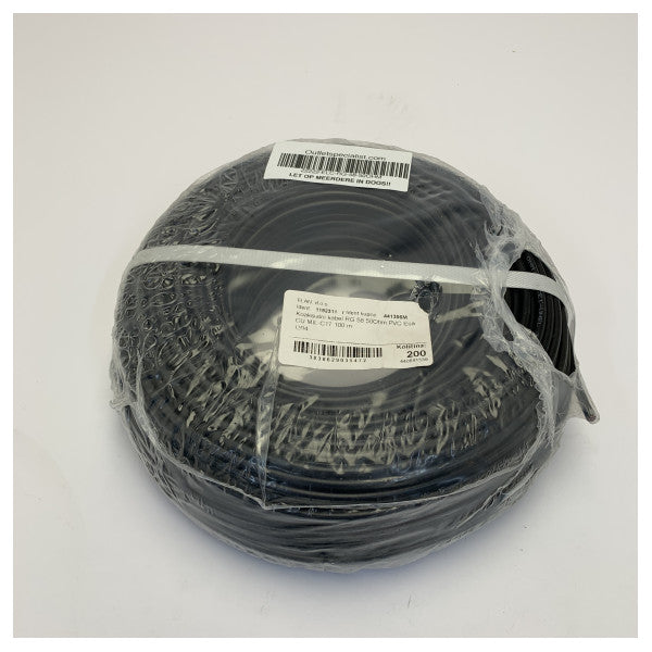 RG58 koaxialkabel 50 Ohm - elektrisk kabel av marin kvalitet för yacht VHF/radio 1 m 