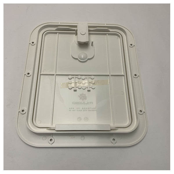 Osculati Marine Inspection Hatch White 305 x 355 cm Durable Waterproof UV-Resistant ASA Plastic for Boats