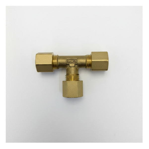 GOK Brass T-stykke gasfitting CW617N - marine yacht VVS-connector 