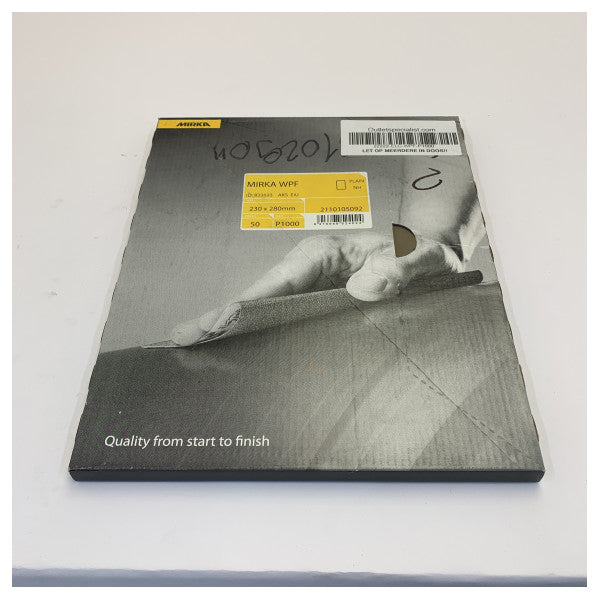Mirka WPF Waterproof Sanding Paper P1000 - 230x280mm Sheet 50pcs