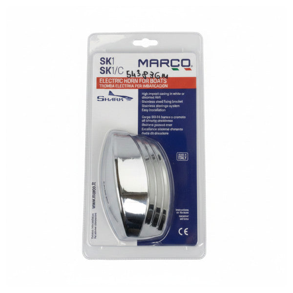 Marco HUPA SHARK SK1 Marine Electronic Horn Chrome