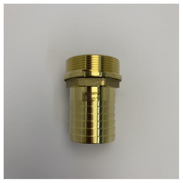 Maestrini DZR Brass Hose Tail Fitting 2inch Thread x 50mm Barb - 7156I