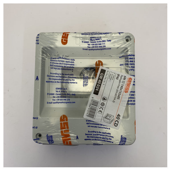 Gewiss GW40024 elektrisk kapsling IP40 halogenfri samledåse 