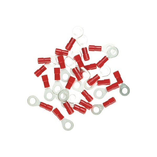 Isoleret ringkabelsko 1,5 mm² M4 rød 100 stk 