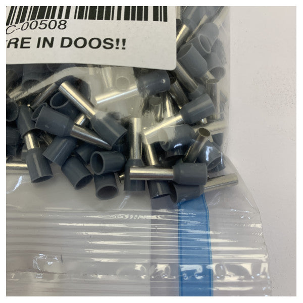 Votlica Cosse de fil isolée 4/17 métal gris 200 pièces 