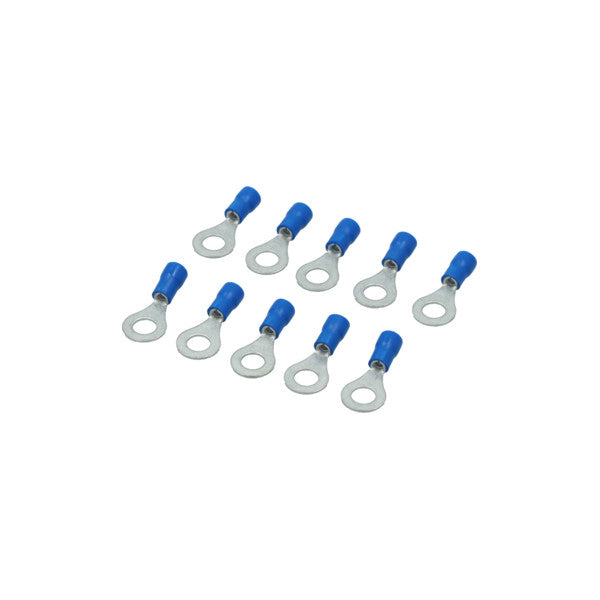 Blue Insulated Ring Terminal 2.5mm2 M8 Stud - Marine Electrical Connector100pcs