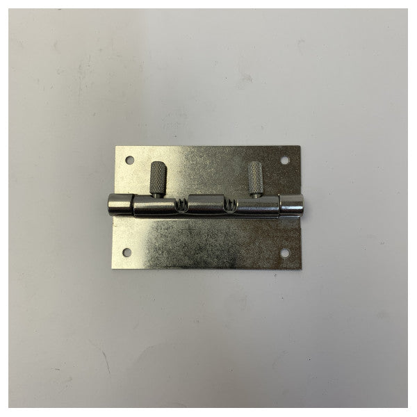 Marine Stainless Steel Hinge with Knurled Tool-Free Pins - 540926M 