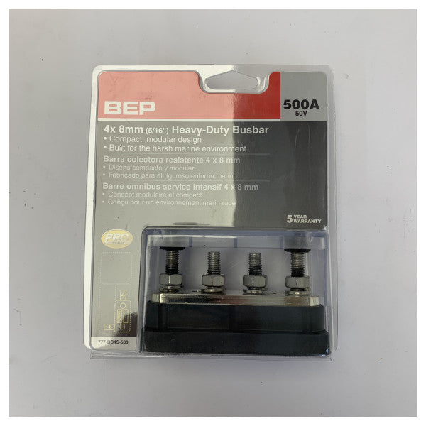 Uflex Heavy Duty Marine busbar 500A 4xM8 bolte - 777-BB4S-500 