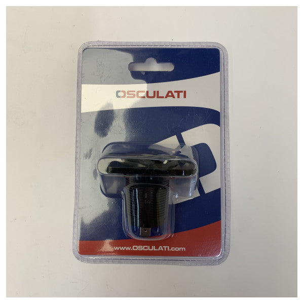 Osculati Doppel-USB-Ladebuchse 14.516.05, flächenbündige Montage, Marine-Yacht 12/24V 
