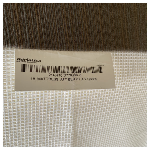 Quicksilver 805 und Uttern D77 Heckliegeplatzmatratze grau - 2148710 