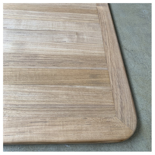 Tampo de mesa de cockpit em teca tamanho 135 x 67 cm para Quicksilver 755 e Uttern C77 