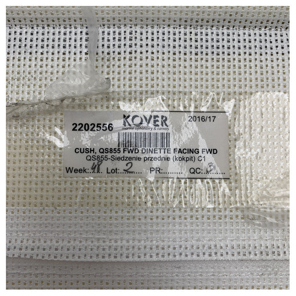 وسادة مقعد طاولة الطعام الأمامية البيضاء Quicksilver 855 - 2202556 