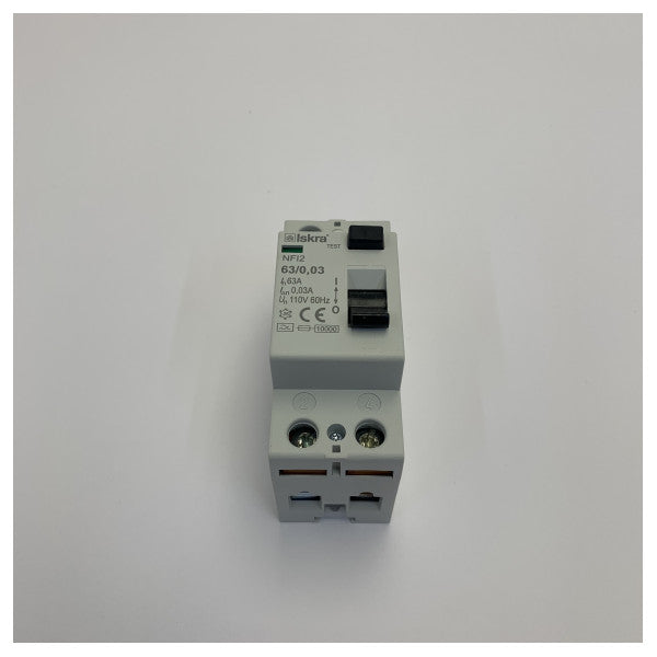 Iskra Marine RCD Electrical Circuit Breaker - 63A Residual Current Device