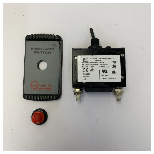 Quick 60A Windlass Circuit Breaker Kit - FD1006000000A00 Marine Electrical