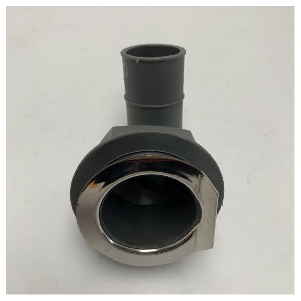 マリン90度LH15デッキドレインスルーハルフィッティング耐久性のあるステンレス鋼製エッジ 