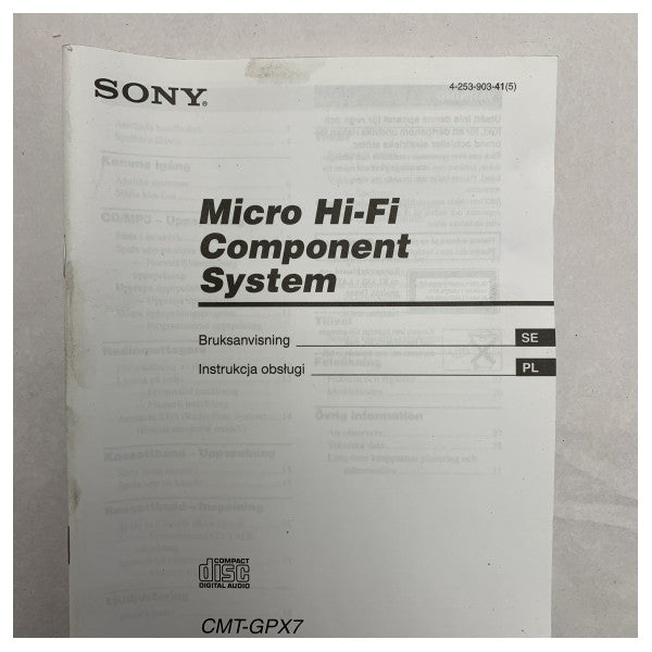 Міні Hi-Fi морська аудіосистема Sony CMT-GPX7 - компактний, надійний і якісний звук для човнів