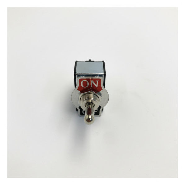 Multicomp MCR13-28A-07 Διακόπτης με μοχλό και κόκκινη πλάκα ένδειξης ON 