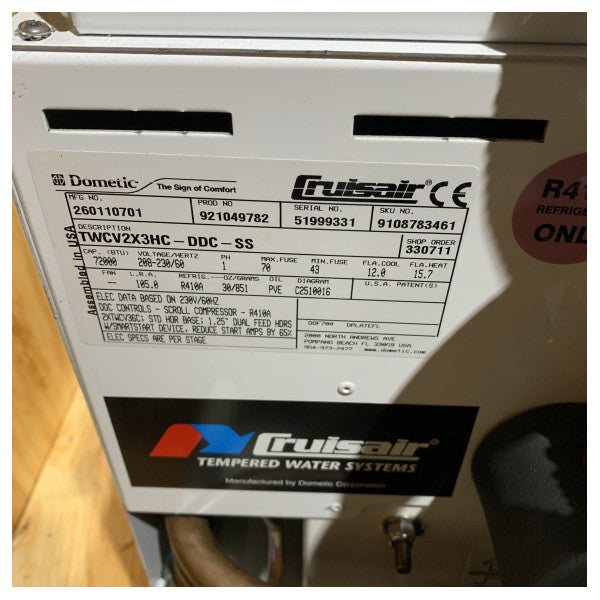 Cruisair 72.000 BTU Marine Air Conditioning System 230V 60Hz - TWCV2X3HC-DDC-S