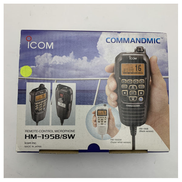 Icom CommandMic HM195B Mikrofon ta' Kontroll Remot għall-Radios Marini VHF 