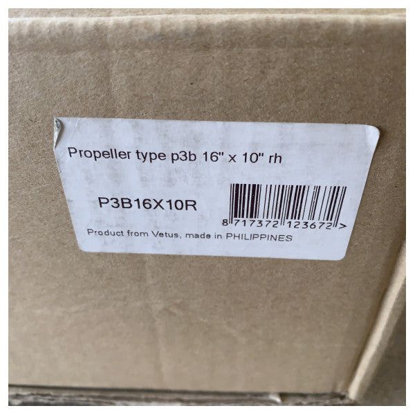 ヴェトゥス ブロンズ ボート プロペラ P3B 16x10 インチ RH - 30 mm - P3B16X10R 