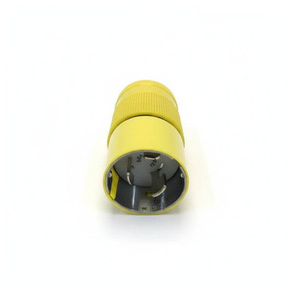 Marinco 6361CRN Marine Shore Power Connector - 50A 125V - Yellow Locking Plug