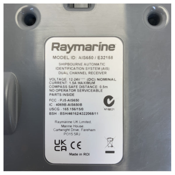 Raymarine AIS660 Клас B AIS трансивър с двоен канал E32158 