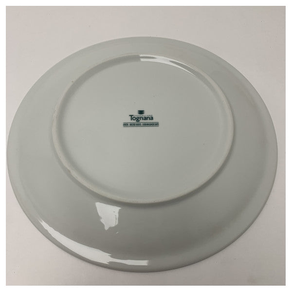 Custom Line Assiette plate en porcelaine Tognana 24cm - Vaisselle nautique durable et antidérapante