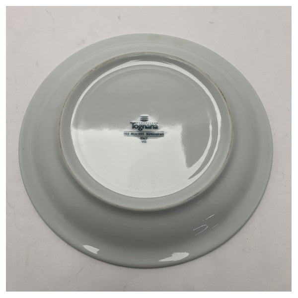 Custom Line Tognana Porcelaine 21cm Assiette Marine - Durable, Lavable au lave-vaisselle Vaisselle Nautique