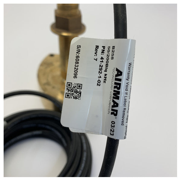 Airmar B258 Transductor pasacascos de bronce 1 kW 50/200 kHz - Nuevo 