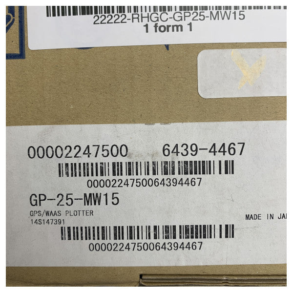 Furuno GPS WAAS Plotter GP25 MW15 Marine Navigation System for Reliable Route Planning