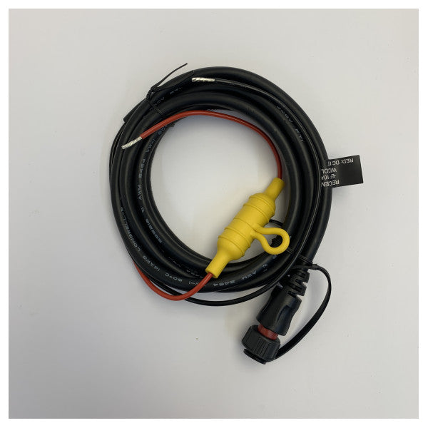 Garmin 010-12797-00 Câble d'alimentation marine avec porte-fusible et capuchon de protection 