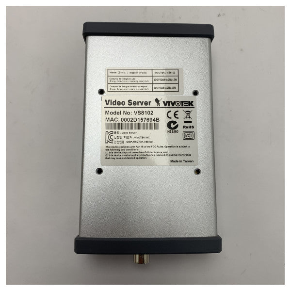 Vivotek VS8102 Encodeur vidéo à canal unique pour l'intégration de la surveillance analogique à IP 