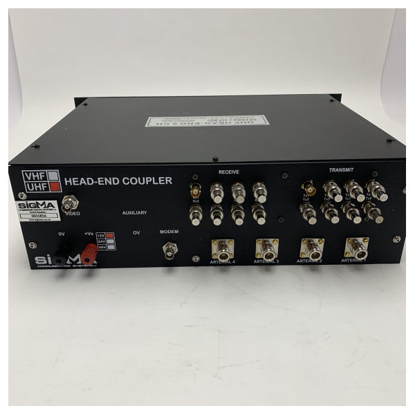 シグマUHF8ウェイ・ヘッドエンド・コンバイナー12V、信頼性の高いマリン通信システム用