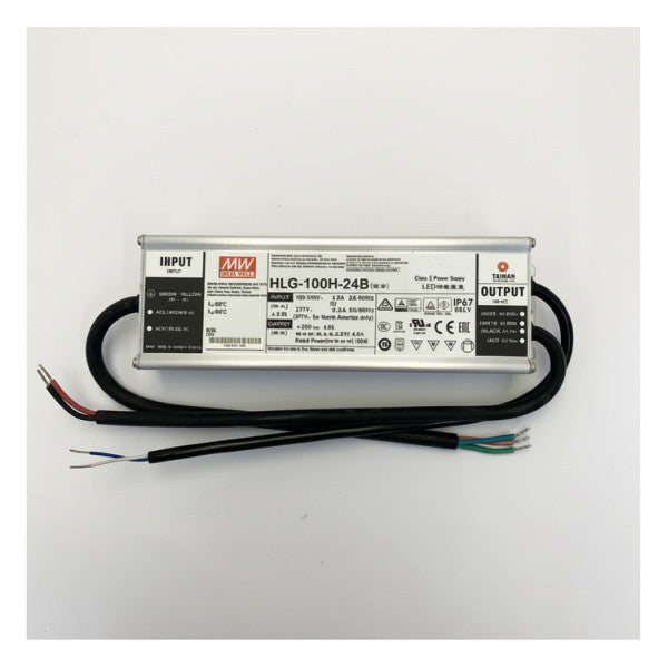 Alimentatore impermeabile Mean Well HLG-100H-24B LED Driver 96W 24V DC IP67 