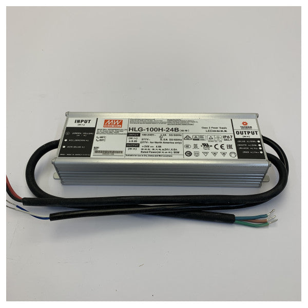 Alimentatore impermeabile Mean Well HLG-100H-24B LED Driver 96W 24V DC IP67 