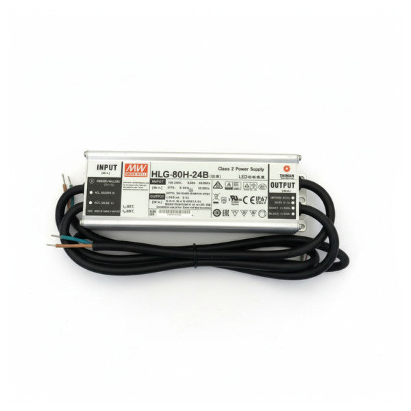 Mean Well HLG-80H-24B Alimentatore LED 24V 80W IP67 Dimmerabile 