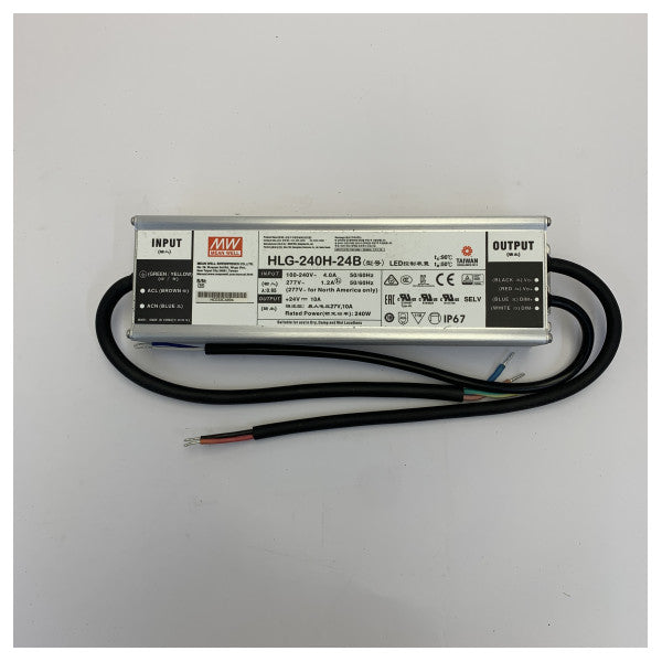 Alimentatore LED Mean Well HLG-240H-24B 24V 10A 240W IP67 