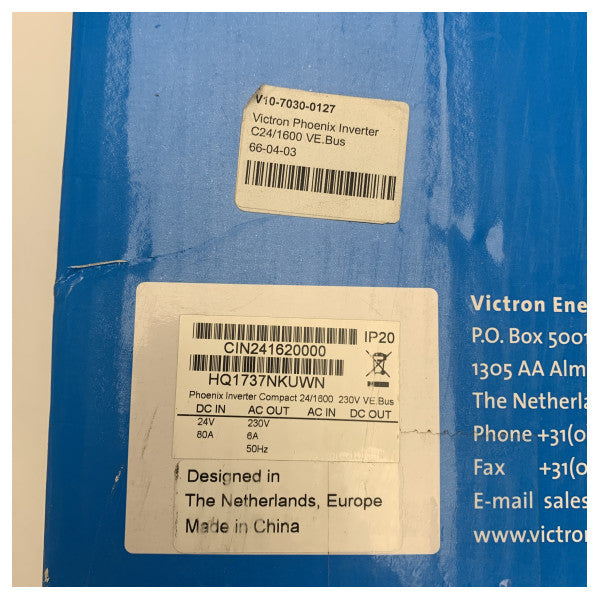 Victron Phoenix 24V 1600W μετατροπέας ισχύος 230V AC για χρήση σε πλοία και τροχόσπιτα - CIN241620000