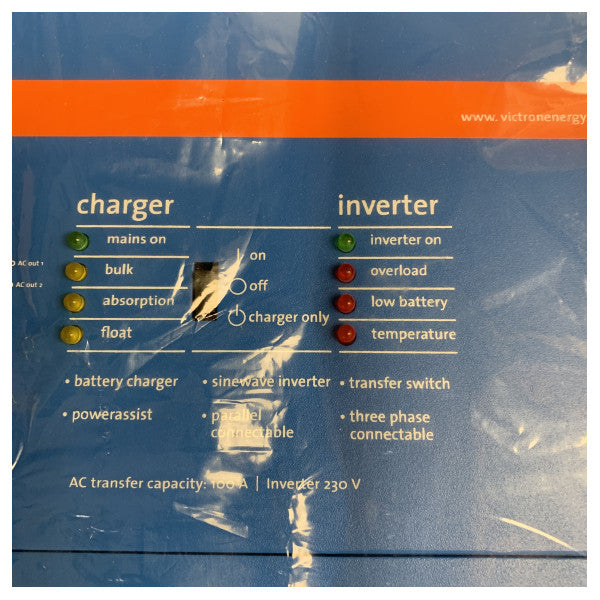 Victron MultiPlus 48V 5000VA Inversor Cargador 230V con Cargador de Baterías 70A e Interruptor de Transferencia