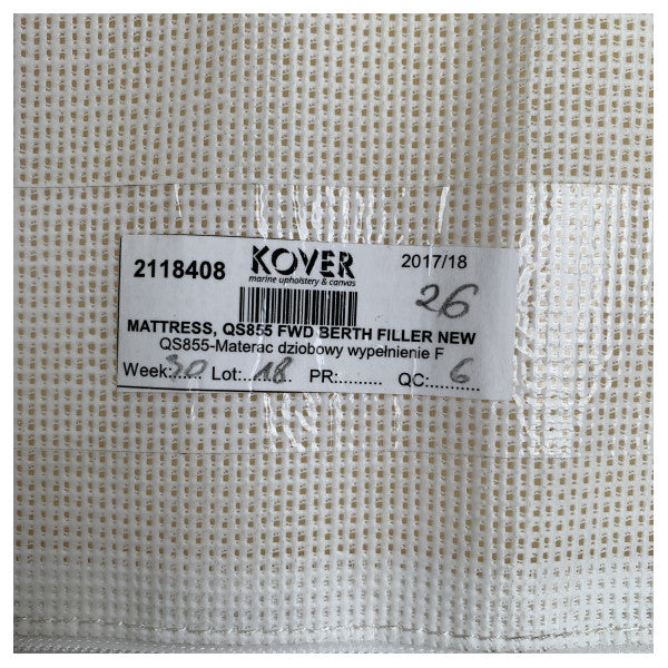 Matelas de remplissage pour le lit avant Quicksilver 855 - 2118408 