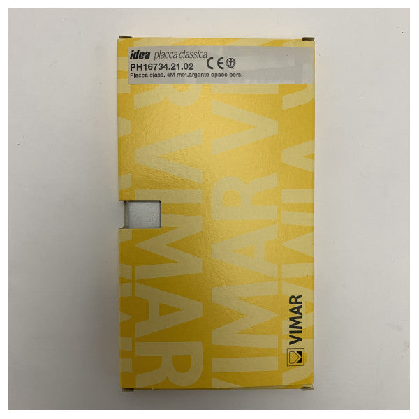 Vimar Z1 Classic Plata Mate Placa de interruptores eléctricos marinos de 4 contactos - 16734.21.02