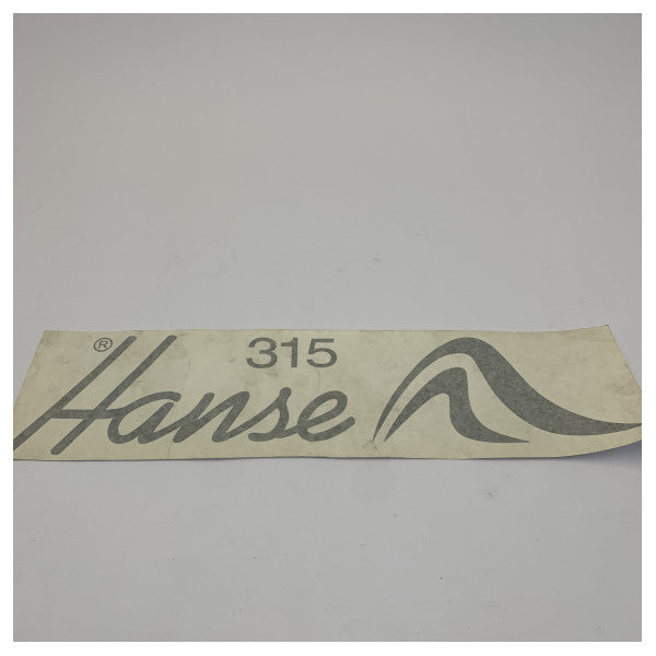 Autocollant de coque Hanse Yachts H315 451x110mm RAL9011 noir graphite 