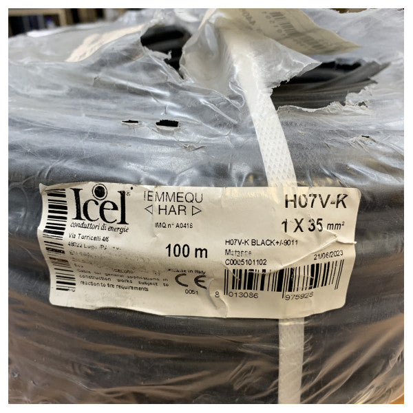 Fil d’installation flexible Icel H07V-K (câble conducteur), 100 m 1x35mm 